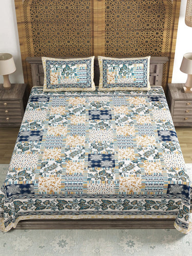 https://cdn.shopify.com/s/files/1/1857/6931/products/0dc7b96c-23b3-4984-a702-28b6ab161de31689995146375SangriaBlueBrownPrinted210TCCottonDoubleKingBedsheetWithPill2.jpg?v=1703310142